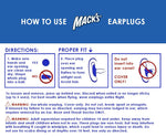 Mack's® Waterproof Earplugs in Clamshell - White