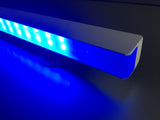 Floatland IP68 LED strip float tank blue color end view front