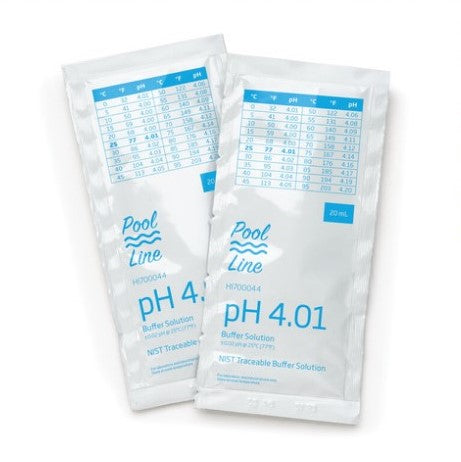 Hanna Pool Line Calibration Fluid pH 4.01 20ml HI700044P